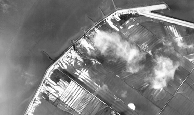 luchtfoto’s dijkdoorbraken